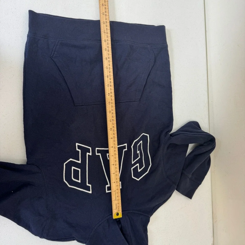 Gap Kids Navy Blue Full Zip Logo Hoodie Sweatshirt XXL 5343